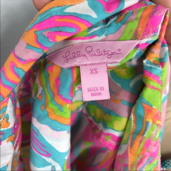 Lilly Pulitzer Jupiter Island Tunic Scuba To Cuba - Picture 7 of 8